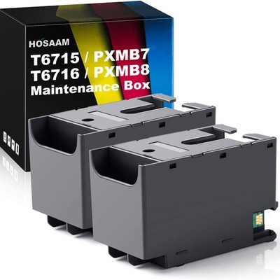 T6715 T6716 Ink Maintenance Box For Workforce WF-3820 WF-4830 PXMB7 2 Pack