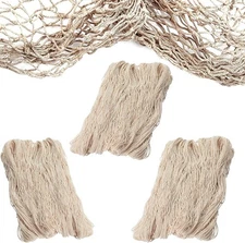 Decorative Fish Net Pack of 3, Nautical Beach Party Decor, 14x4ft