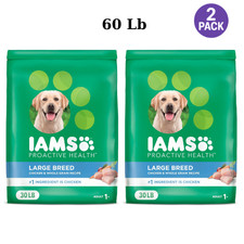 IAMS Proactive Health Large Breed Adult Dry Dog Food with Real Chicken, 60 lb