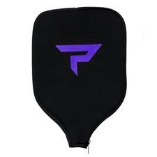 Paddletek Pickleball Paddle Cover Black Purple XL Cover: 9.5" wide x 13" long