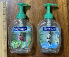Lot 2 Vintage Softsoap Animal Bottles Panda Ladybug