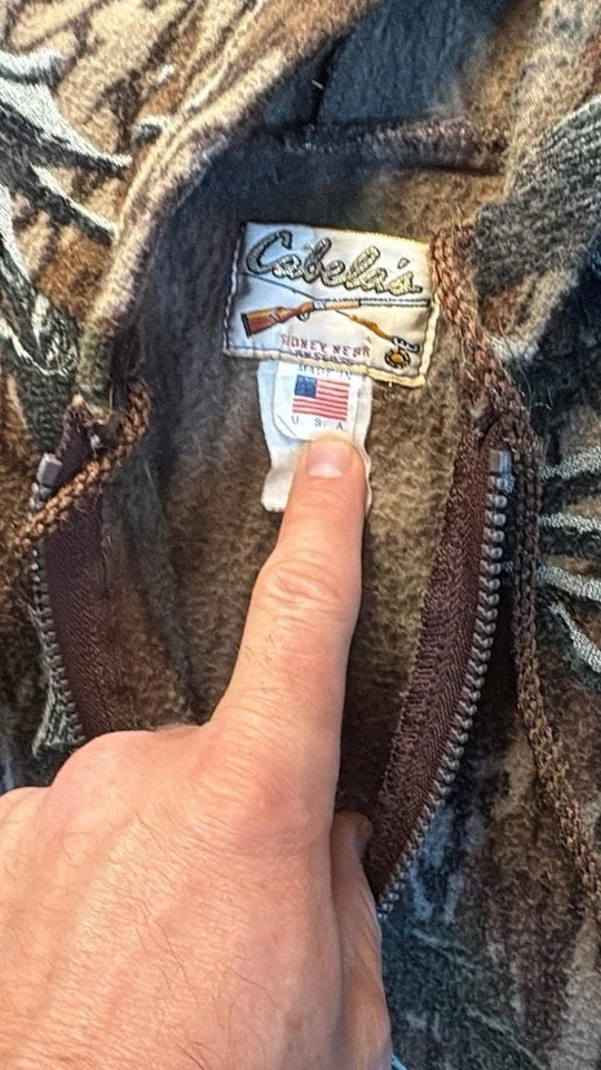 Vintage Mossy Oak Treestand Cabela’s Fleece Set Jacket Pants - Image 2 of 4