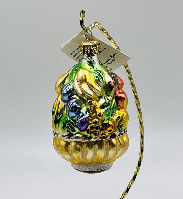RADKO HARVEST GLASS CHRISTMAS ORNAMENT  (91-003-0)