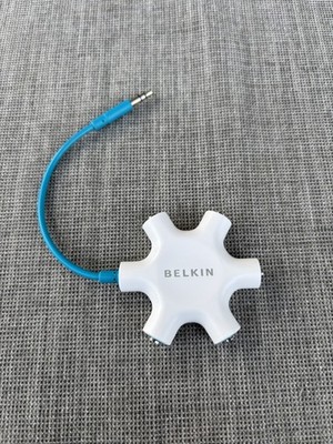 BELKIN ROCKSTAR AUX/PHONO CABLE 5 WAY SPLITTER für 3.5mm ports