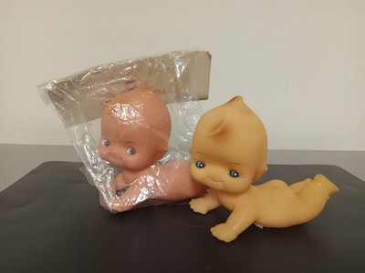 VTG  Soft Rubber Kewpie Crawling Doll Toy Hong Kong