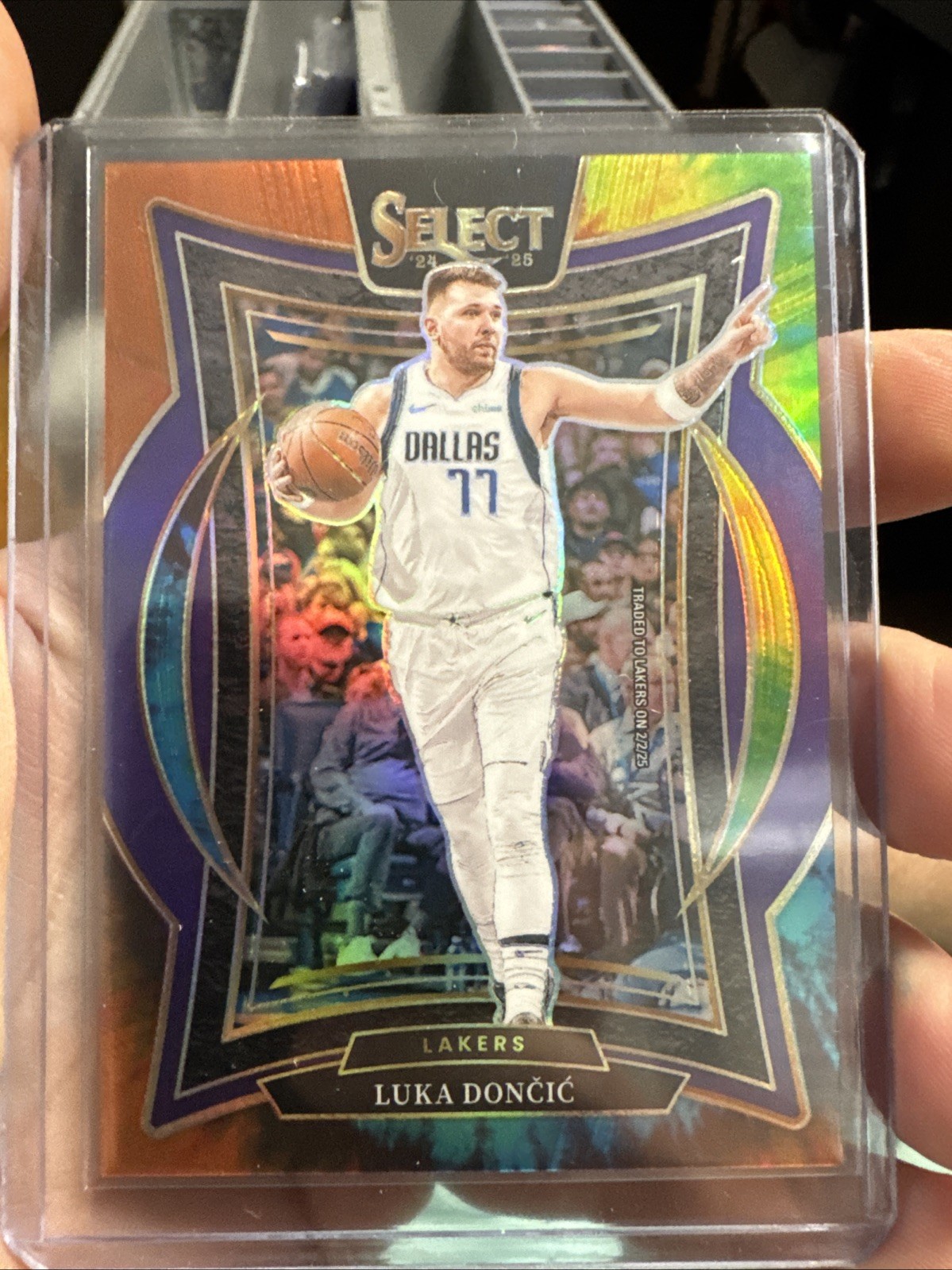 Luka Doncic 2024-25 Panini Select - Concourse Tie-Dye Prizm /25 - LA Lakers #56