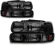 Headlight Assembly Compatible with 1999-2002 Chevy Silverado 1500 2500/2000