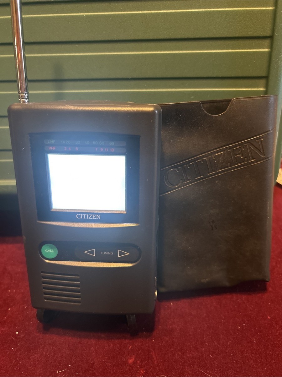 Vintage Citizen LCD TV Model P422-1A Japan - VHF UHF - Great