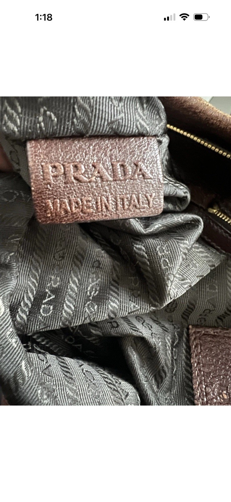 PRADA Cervo Antik Deerskin Satchel Crossbody Handbag thumbnail 11