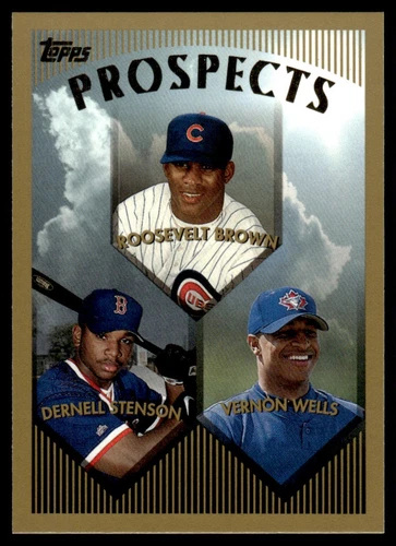 1999 Topps Roosevelt Brown/Dernell Stenson/Vernon Wells Rookie #436