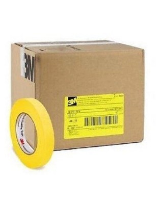 3M 6652 Automotive Refinish 3/4  Yellow Masking Tape 06652 SHIPS   (48 Rolls)