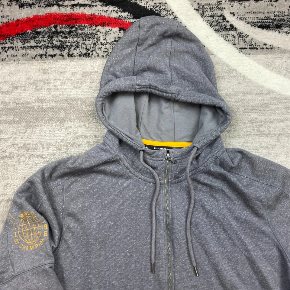 Sudadera con Capucha Under Armour Rock Project 2XL XXL Gris Mana Hawaii Cremallera Completa Exterior Para Hombres Foto 4 de 4