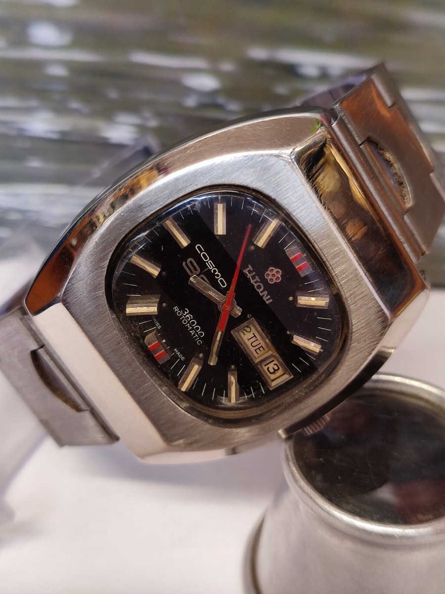 TITONI COSMO 99 AUTOMATIC BLACK DIAL SWISS MEN'S FULLY TITONI COSMO 99 AUTOMATIC BLACK DIAL SWISS MEN'S FULLY