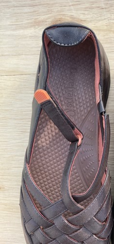 BEARTRAPS Crisscross Braided Leather FARRELL Shoes Women Brown SIZE 10 NWT - Picture 2 of 6