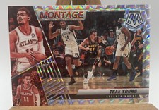 Trae Young 2021-22 Panini Mosaic Montage Fast Break Silver Insert #11  Hawks