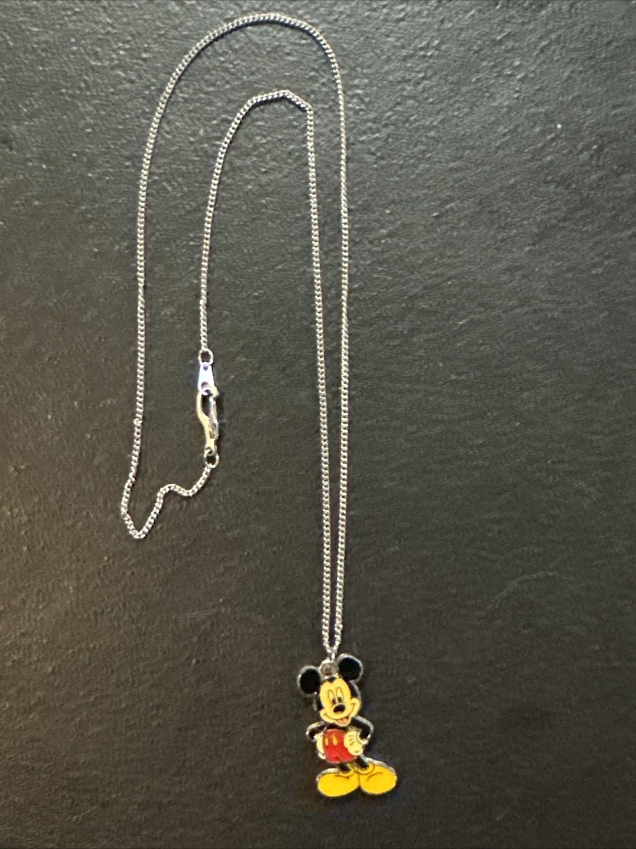 アクセサリー vintage silver 925 Mickey Mouse necklace DISNEY 925 Sterling Silver Vintage Walt Disney World Mickey