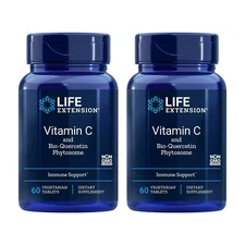Life Extension Vitamin C with Bio-Quercetin Phytosome, 60 Tablet 2 Pack
