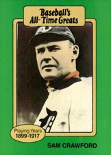 1987 Hygrade All-Time Greats #NNO Sam Crawford Detroit Tigers