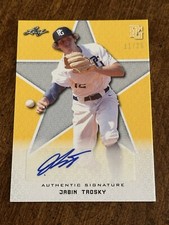 JABIN TROSKY 2020 LEAF PERFECT GAME YELLOW AUTOGRAPH #11/25 OREGON STATE