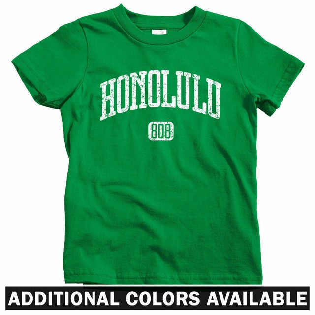 Honolulu 808 Tshirt Baby Toddler Youth Tee Hawaii HNL Hawaiian