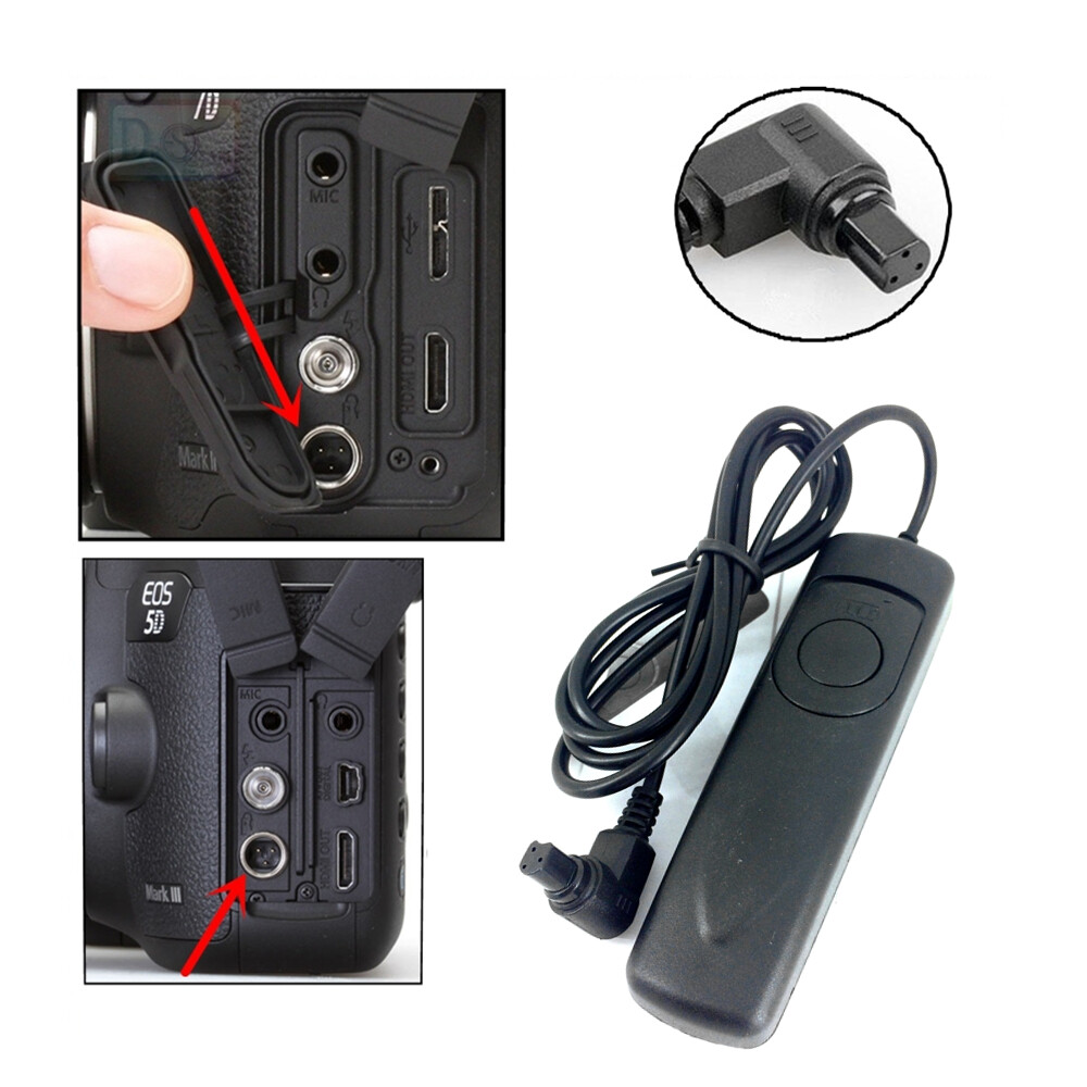 Shutter Release Cable Remote Control for Canon RS-80N3 R6 R5 5DS 