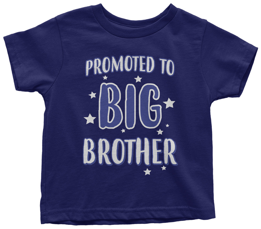 Promoted To Big Brother Toddler T-Shirt Expecting Baby Gift Reveal
