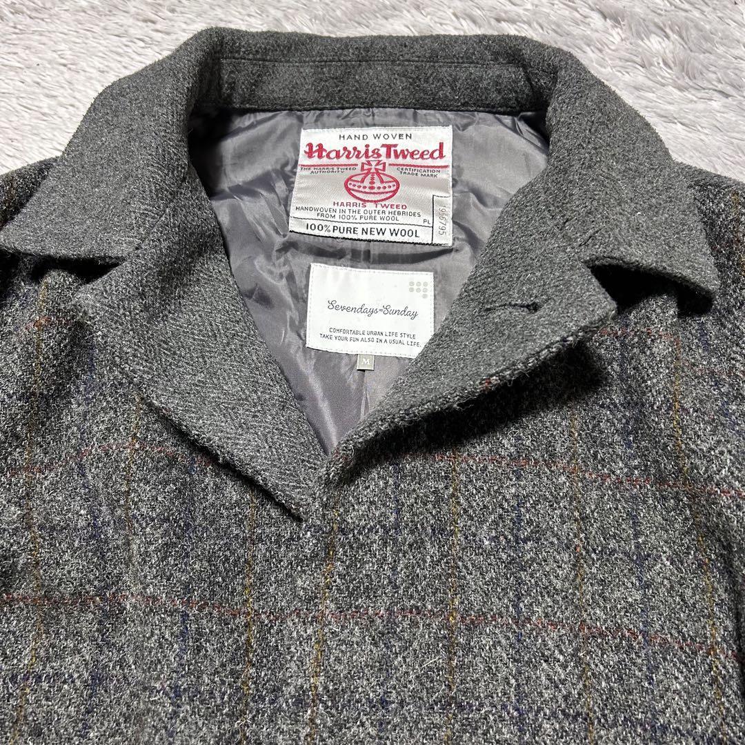 HARRIS TWEED Seven Days Sunday Chester Coat | eBay