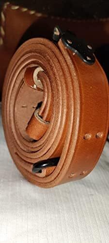US M1907 Leather Sling WWII M1 Garand Leather Rifle Sling (Leather & Steel Hardw - Picture 3 of 7