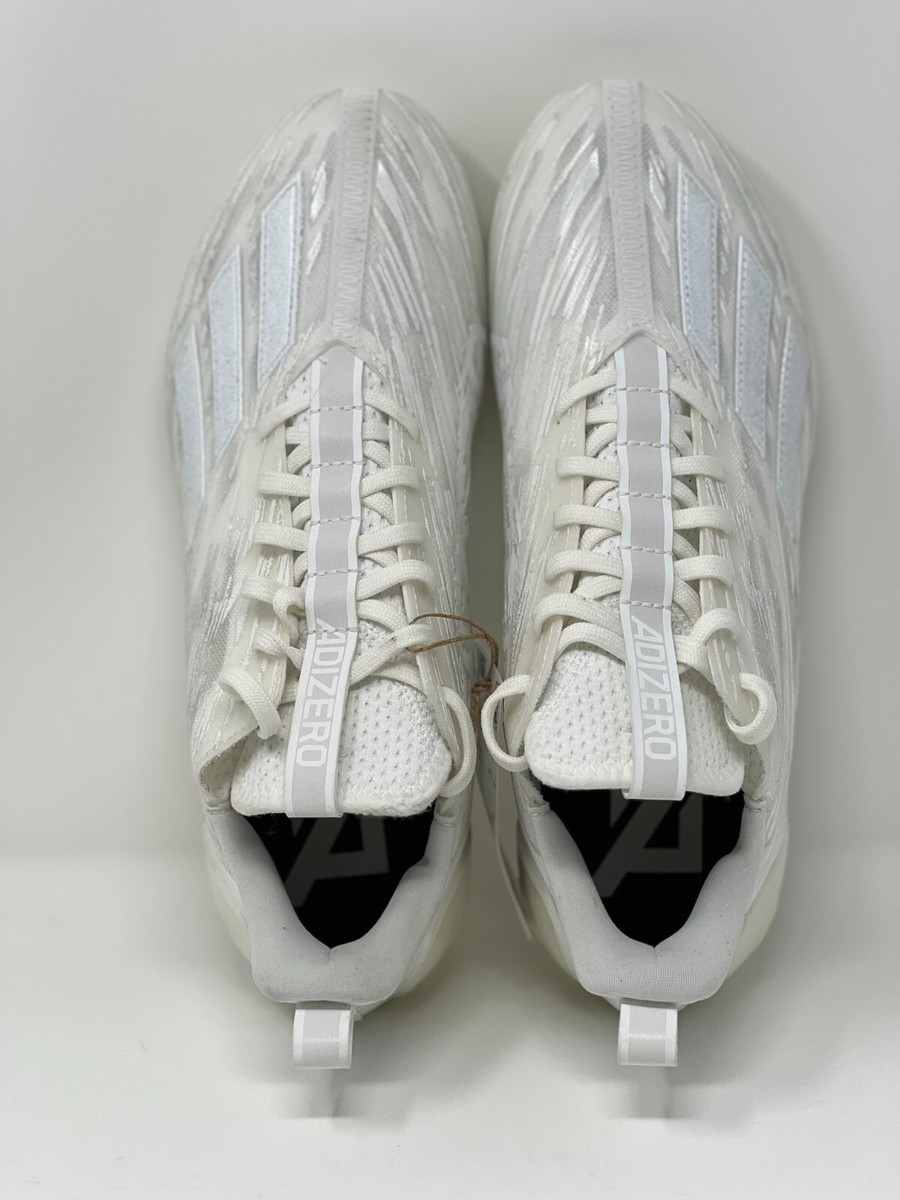 Adidas Adizero Football Cleats Triple White GX5413 Men display picture 1