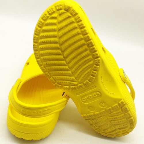 Classic Crocs Clog Size Womens 9 Mens 7 Yellow Shoes Slip On Comfort - Picture 4 of 5