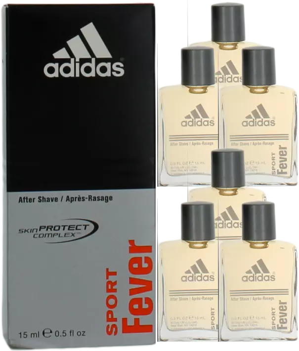 Sport Fever By Adidas For Men Combo Pack After Shave Splash 3oz 6x0.5 Bottles