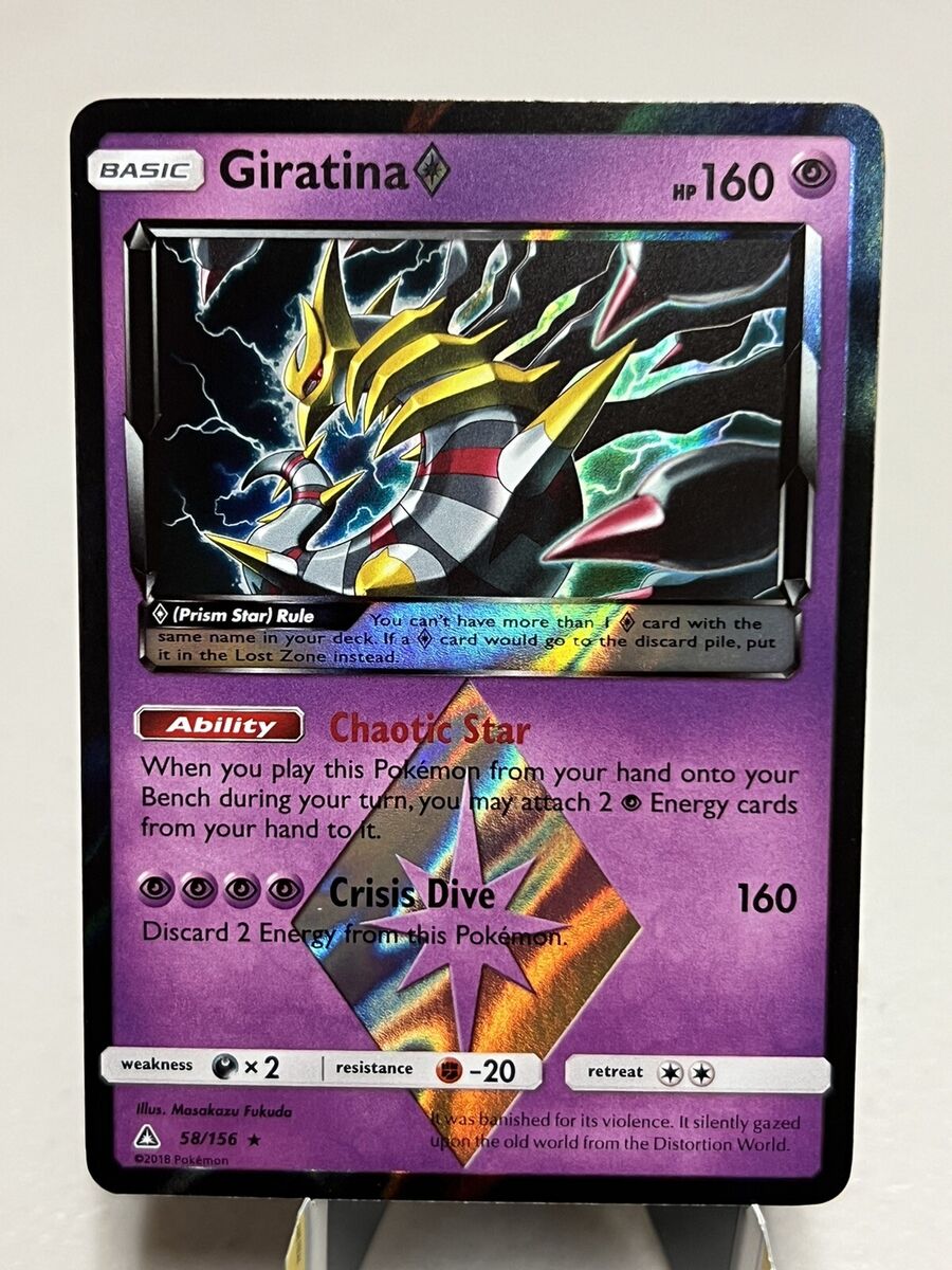  Pokemon - Giratina Prism - 58/156 - Holo Rare : Toys