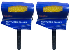 2x SupaDec DIY Decorating Textured Emulsion Paint Roller & Frame Set 6.5"/165mm