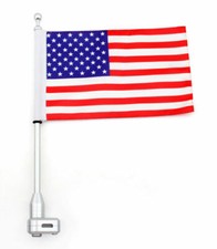 Moto Arrière verticaux mât drapeau américain Pour Honda GoldWing GL1800 01-12