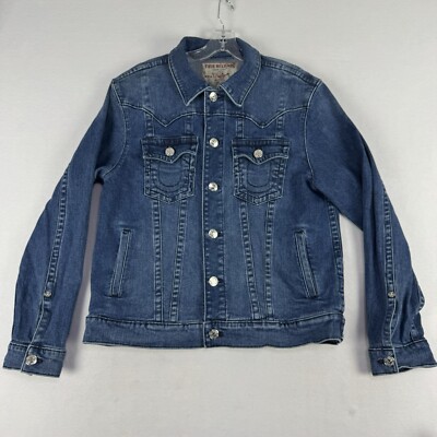True Religion Jimmy Jacket M デニムブルー
