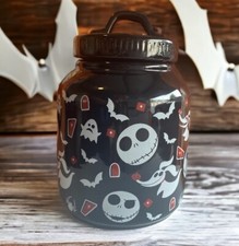 Disney Nightmare Before Christmas Ceramic Lidded Cookie Jar Canister Halloween