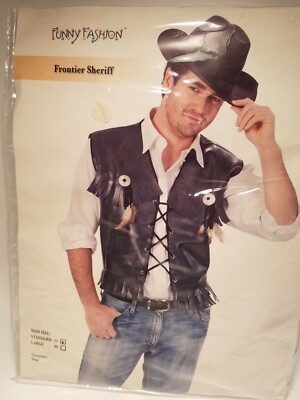 Sheriff Vestito Carnevale Sceriffo Black Frontier Sheriff Vest