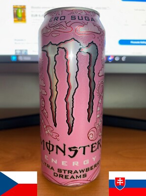 Monster energy ultra strawberry dreams 500ml Full **READ THE DESCRIPTION**