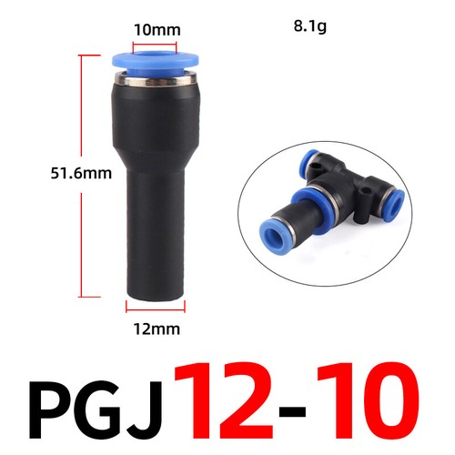 Pneumatic Push In Fitting Air Water Pipe Connectors Hydraulic Push Fit 4/6~16 mm - Picture 133 of 254
