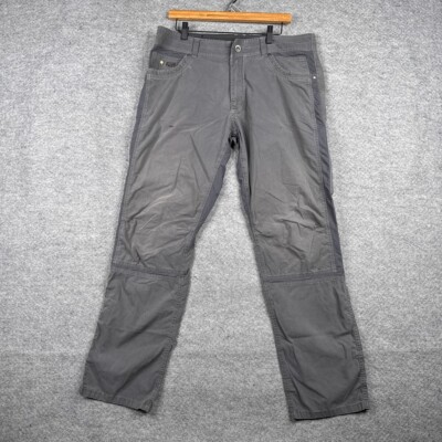 Kuhl Pants Mens 36x32 (36x30) Gray Radikl Canvas Outdoor Hiking Stretch Tech