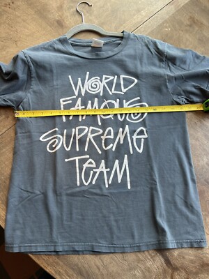 Vintage Supreme Shirt Stussy Size Small Black World Famous Vintage Supreme Shirt Stussy Size Small Black World Famous