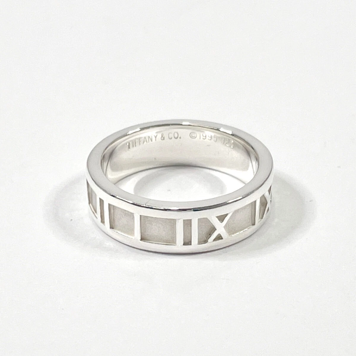 TIFFANY&Co. Ring Atlas Silver925 US 6.5(US Size) unisex Jewellery Accessories