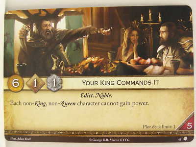 A Game of Thrones 2.0 LCG - 1x #048 Your King Commands It - House of Thorns