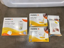 Medela Breast Milk Storage Steamer Bag And Wipes Lot