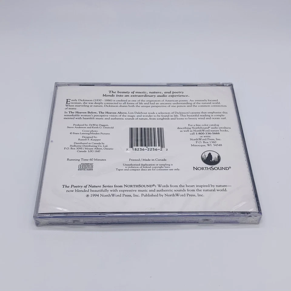 The Heaven Below The Heaven Above: The Poetry of Emily Dickinson CD, 1994 - New - Image 2 of 4