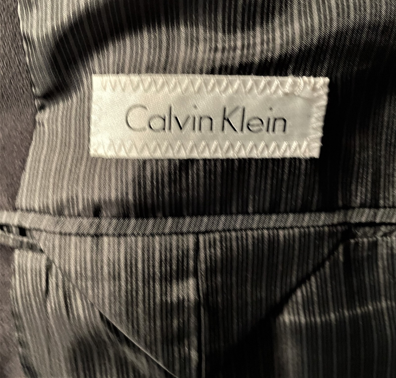 MEN'S CALVIN KLEIN BLACK MICROFIBER SPORT COAT/BLAZER SIZE 52R -MINT- image 3