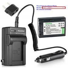 Kastar Battery Travel Charger for Sony NP-FH50 FH50 Sony HDR-XR200 HDR-XR100