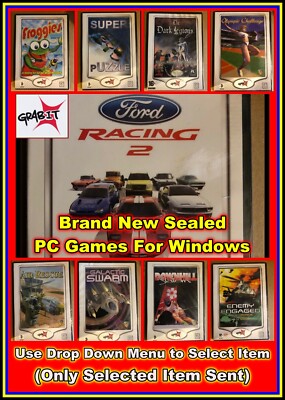 Grab-it Games: PC Spiel Windows OS - Brandneue Spiele Ford Racing + mehr 