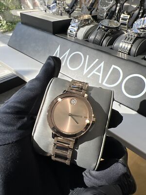 Movado bold stainless steel and rose gold Movado Bold Evolution Women main image 3