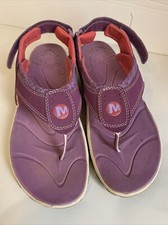 MERRELL Sandals Kids 6 Waterpro Plunge Amethyst Strap Performance Thong Shoes